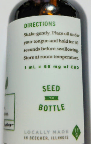 *Tulip Tree Gardens 2000mg Full Spectrum CBD Oil - Organic Hemp Seed Oil Blend - From Seed to Bottle