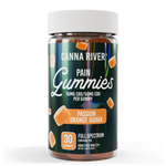 Canna River - PAIN GUMMIES - NEW - 50mg Full Spectrum CBD & 50mg CBG each - Passion Orange Guava - 30 pk