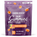 Canna River - CALM GUMMIES - NEW - 50mg Full Spectrum CBD with 25mg CBN & 25mg CBG each - Passion Orange Guava - 30 pk -