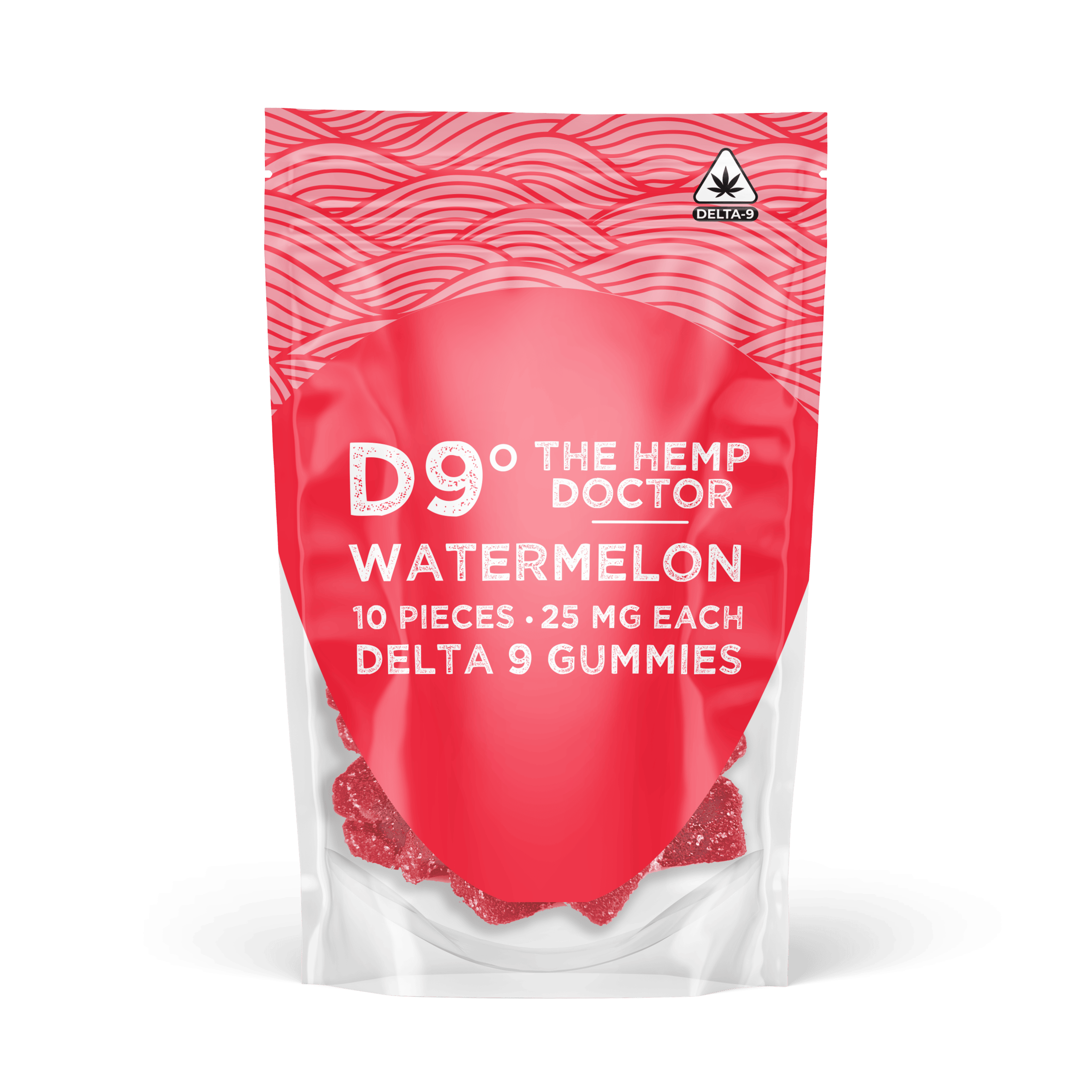*The Hemp Doctor - 25mg Hemp Derived Delta-9 THC Infused Gummies - Watermelon - 10pk (20 servings)