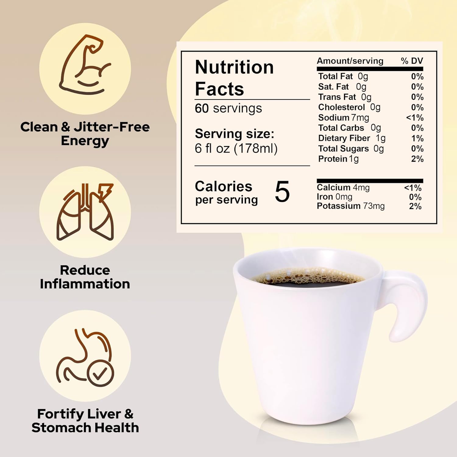 * BACK IN STOCK! La Republica Ground Mushroom Coffee - Focus & Energy - NEW - 12oz bag (60 servings)