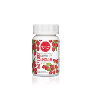 *NEW! WYLD - CBD Gummies - THC FREE - 25mg CBD each - Real Raspberry Fruit Flavored - 10 count