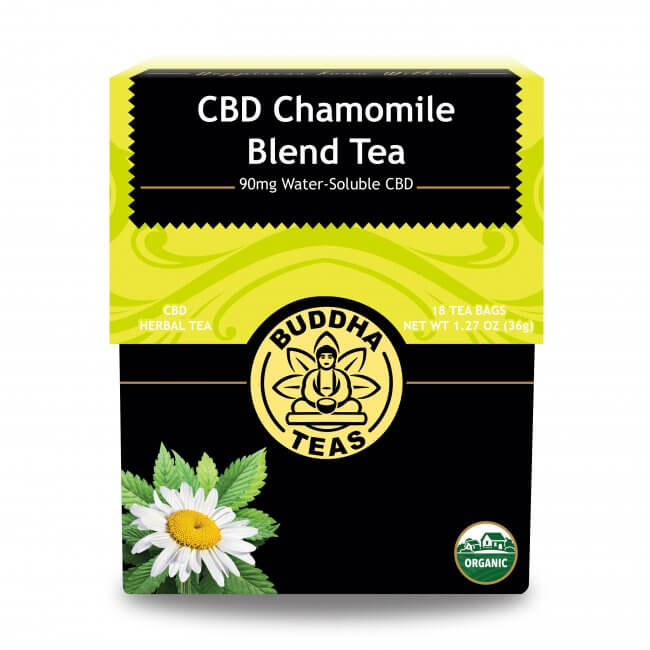 Box of Buddha CBD Chamomile Blend Tea - available at Curious Rick's Hemporium