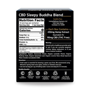 Buddha Teas - CBD Sleepy Buddha Blend -18 Tea Bags