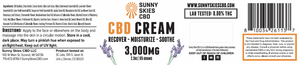 * Sunny Skies CBD OUR STONGEST CREAM - 3000mg CBD Recover Cream - 2.3oz jar